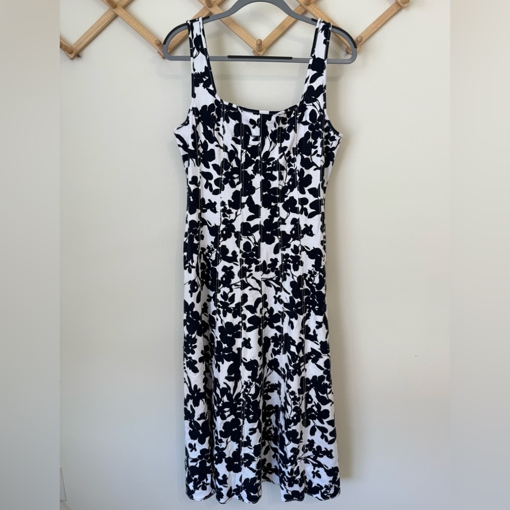 Loft Garden Seamed Ponte Midi Dress - Picture 3 of 10